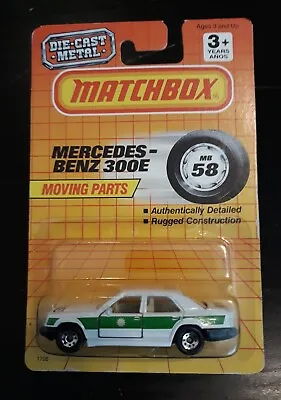 1990 Matchbox Mercedes-Benz 300E Polizei Police Car MB 58 New! • $25