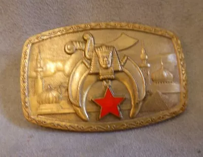 Vintage Masonic Belt Buckle By Harry Klitzner 1981 • $16.48