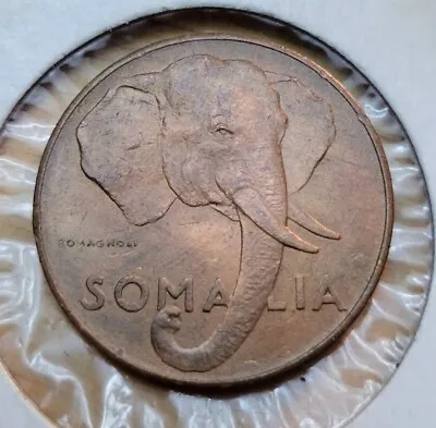 1950 Somalia 10 Centesimi World Animal Coin--Elephant • $8.95