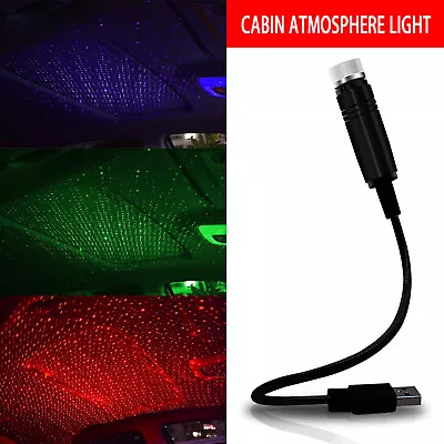 USB Car Accessories Interior Atmosphere Star Sky Lamp Ambient Night Lights US • $4.99