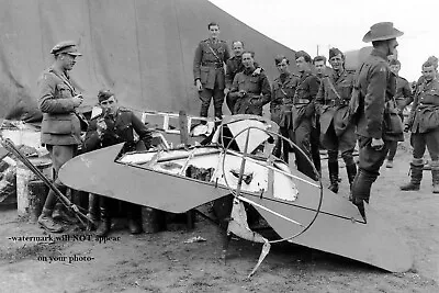 Red Baron Crashed Plane PHOTO Manfred Von Richthofen World War I German Pilot • $4.48