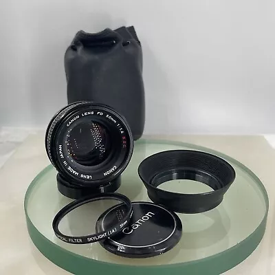 Canon FD 50mm F/1.4 S.S.C. SSC Standard MF Prime Focus Lens SLR Camera CLEAN 925 • £100