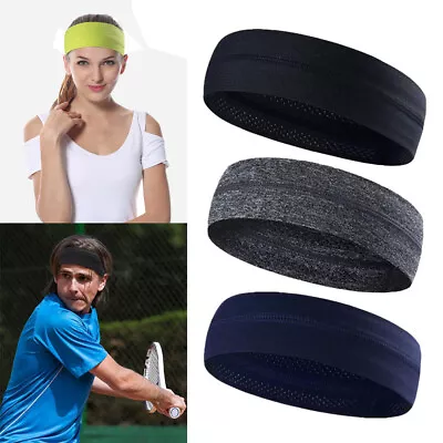 Men Women Sport Headband Fitness Hairband Cycling Yoga Tennis Sweatband Headwear • $7.98