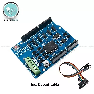 L298P Dual Channel Motor Shield Rev3 4A-Max H-Bridge Driver - Arduino UNO L298NH • £13.89