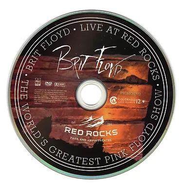 Brit Floyd Live At Red Rocks 2013 Concert DVD Playing Pink Floyd Fast Shipping • $35.99