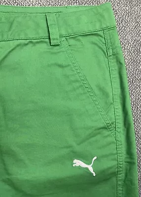 Puma Men's Green Shorts 36 Waist And 11  Inseam • $23.97