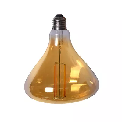 Edison LED Light Globe Bulged 4 Watt Filament Bulb 16cm E27 Amber Warm White • $59.99