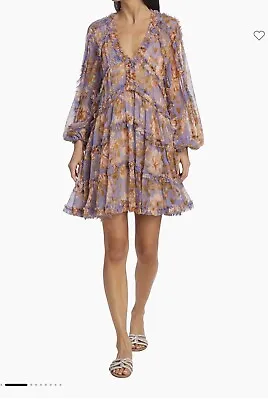 Zimmermann Rosa Silk Tiered Dress Size 1 100% Silk • $300