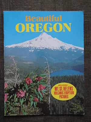 BEAUTIFUL OREGON / SCENIC OREGON Including Mt. St. Helens Volcanic Eruption BOOK • $6.99