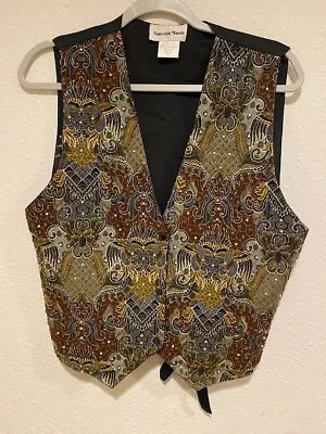 Vintage Nouveau Monde Beaded Vest • $18