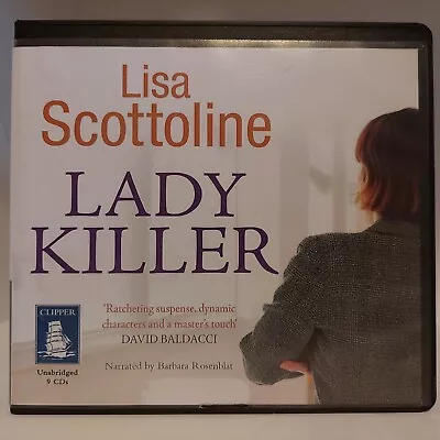 Audiobook-  Lady Killer By Lisa Scottoline - 9CDs Unabridged Talking Book  • £6