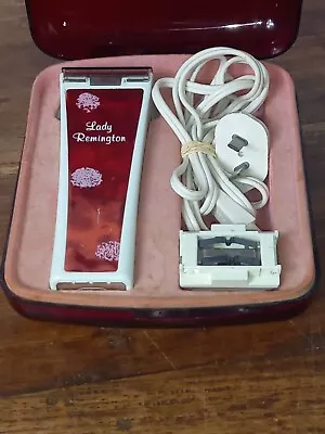 Vintage Lady Remington Red Shaver With 2 Attachments  • $39.99