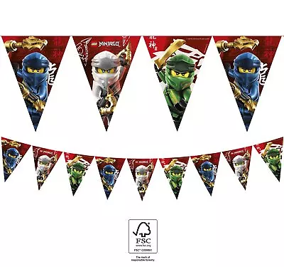 Folat - Bunting Garland Paper Compostable Lego Ninjago - 2.3 M 92243P • $30.83