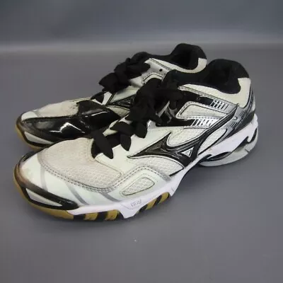 Mizuno Wave Bolt 3 Volleyball Shoes Women's Size 8 Athletic Sneakers Black White • $7.52