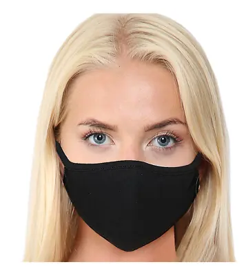 Cotton Face Mask Washable Reusable Breathable UK Virus Protective Filter Pocket • £1.99