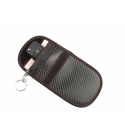 Car Key Signal Blocker Bag Fob Pouch Keyless RFID Blocking Bag Protection Black • $10.70
