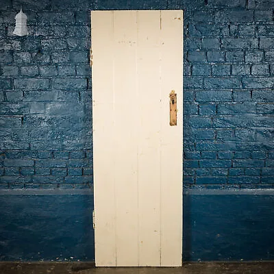 Small White Painted Ledged And Braced Cottage Door • £240