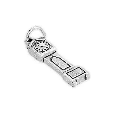 Sterling Silver Grandfather Clock Charm • $33.75