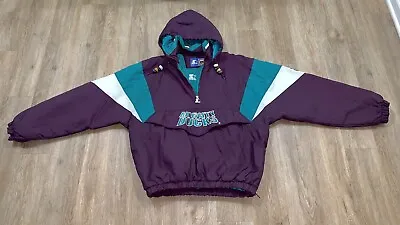 Starter 90S Mighty Ducks | Hockey Pullover Jacket W Hoodie Sz Large (L) • $299