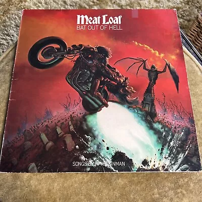 Meat Loaf - Bat Out Of Hell UK Epic Cleveland Int.  Vinyl LP / Insert. A4 B4 • £7