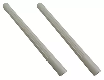 Vacuum Attachment White Plastic Wand Pipe Hose Tool Extension 1.25 ID - 2 Pack • $13.03