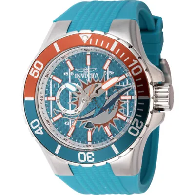 Invicta NFL Miami Dolphins GMT Quartz Men's Watch 45404 • $103.39