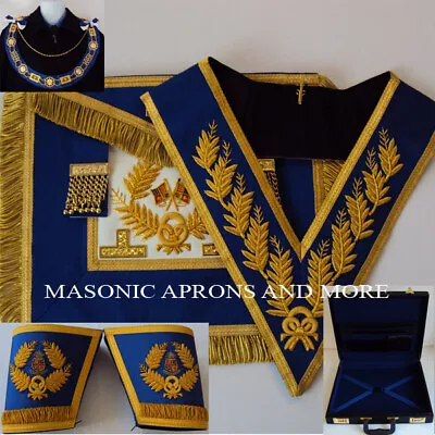 Grand Officer Full Dress ApronCollarGauntletsHard CaseChainCollarSet(5114-C) • $809.95