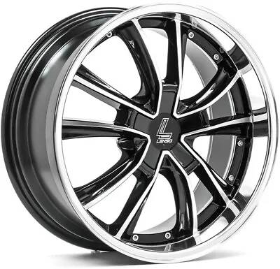 Alloy Wheels 18  Lenso ES7 Black Polished Face For Mazda 6 [Mk1] 02-07 • $1110.13