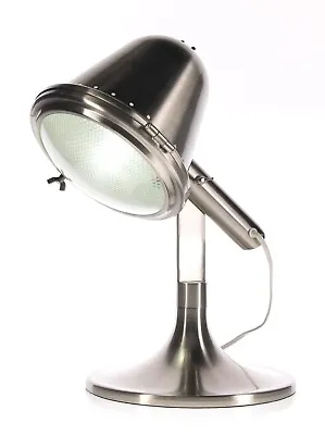 Industrial Style Lamp 2004 CN Burman Co. Vintage 17in 5lbs  Silver 110V-120V E26 • $59