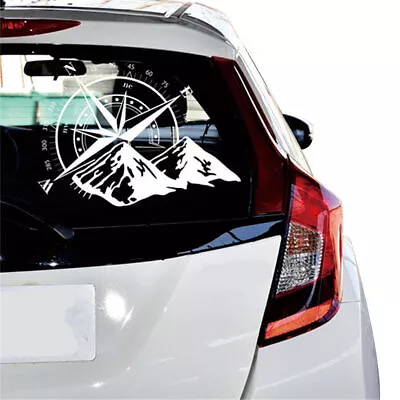 White Compass Rose Car Hood Compass Decal Auto Vinyl Bonnet Sticker Universal • $12.71