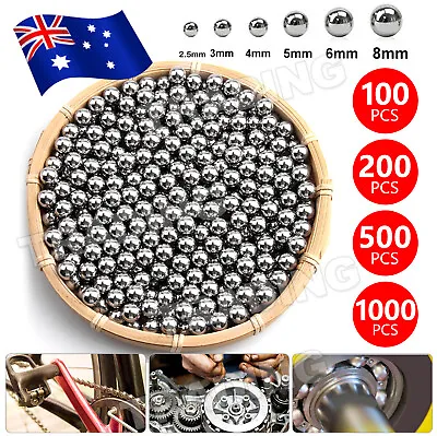 UP 1000x Steel Loose Bearing Ball Replacement Part 2.5-8mm Bike Bicycle Cycling • $6.35