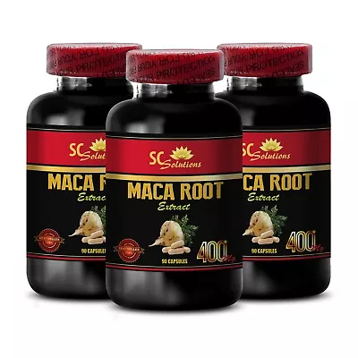 Maca Root Seeds - MACA ROOT EXTRACT 400MG - Testosterone For Men - 3 Bottles • $54.81