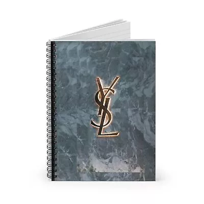 YSL Spiral Notebook Print Luxury Notebook Ruled Unique School Essentials Girly  • $24.99