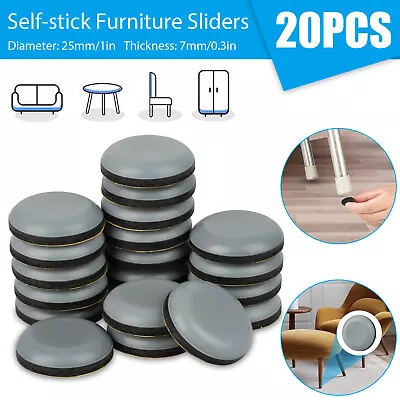 20X Adhesive Furniture Pads Glides Sliders Chair Leg Protectors Floor Table Feet • $8.98