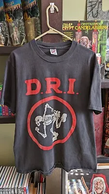 Vintage Dirty Rotten Imbeciles D.R.I. Mens T Shirt Metal Rock Band Black XL RARE • $666.13