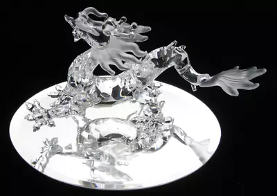 Swarovski Crystal Chinese Dragon Figurine    With Mirror NO RESERVE • $32