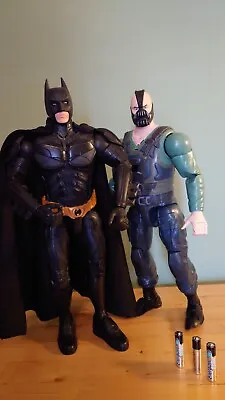 Batman And Bane Interactive 14  Figures /toys ( Dark Knight Rises) Thinkway DC • £45