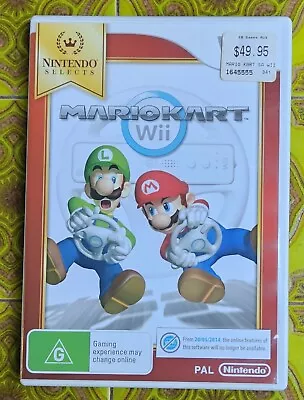 Mario Kart Nintendo Wii Wii U PAL Complete W.Manual TESTED FREE TRACKED POSTAGE • $24.99
