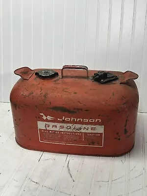 Vintage Johnson OMC Metal Outboard Motor 6 Gallon Fuel Gas Tank Boat • $33.75