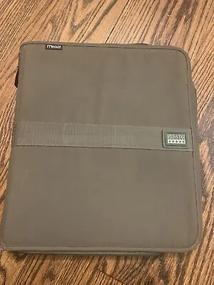 Vintage 1990’s Five Star Mead Army Green  Binder Trapper Keeper  Zippered  84 • $19.99