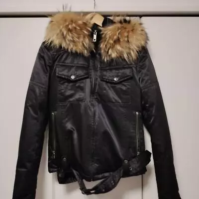 [Japan Used Fashion] 5351Pour Les Hommes Riders Down Jacket Raccoon Fur • $168.15