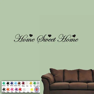 £4.98 • Buy  Home Sweet Home  Wall Sticker - Vinyl Art Quote - Kitchen Decal Bedroom Words