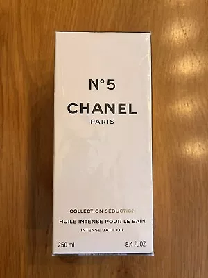 Chanel No 5 Huile Intense Pour Le Bain 250 Ml Brand New - Rare Now Still SEALED • £95