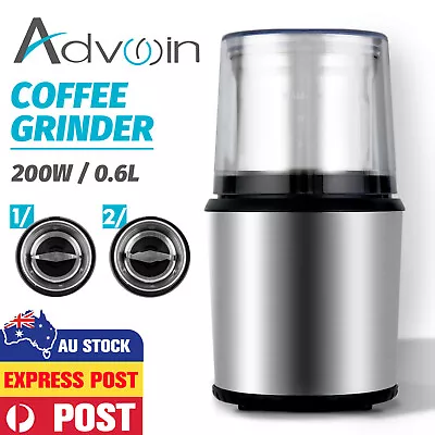 Electric Coffee Grinder Grinding Milling Bean Nut Spice Herbs Blender Machine • $39.90