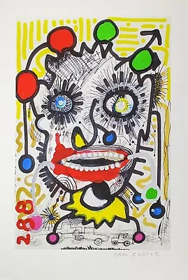 Paul Kostabi Face Giclee On Heavy Boxes Autographed • $199.80