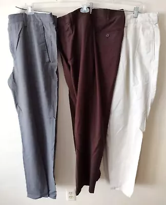 Lot Of 3 Mens Career Dress Pants 35x32 Ralph Lauren Banana Republic Kenneth Cole • $15