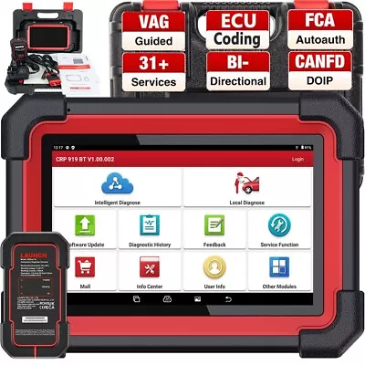 LAUNCH X431 CRP919E PROS ELITE Car OBD2 Scanners Diagnostic Full System Tools • £429