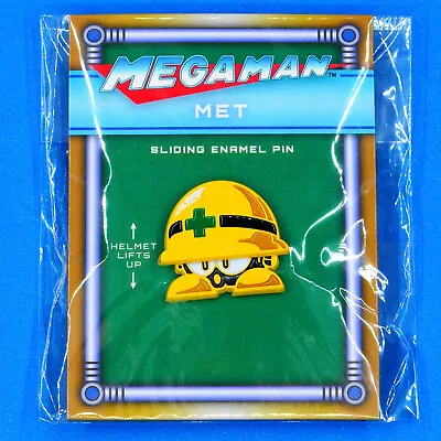 Mega Man Met Robot Mettaur Hard Hat Helmet Sliding Enamel Pin Figure • $24.99