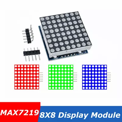 MAX7219 DOT Matrix 8X8 Display Module Red Green Blue For Raspberry Pi  • $2.38