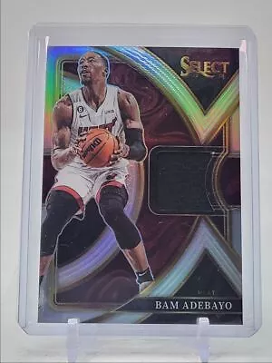 Bam Adebayo 2022-23 Select Basketball Silver Selective Patch Heat Q0939 • $1